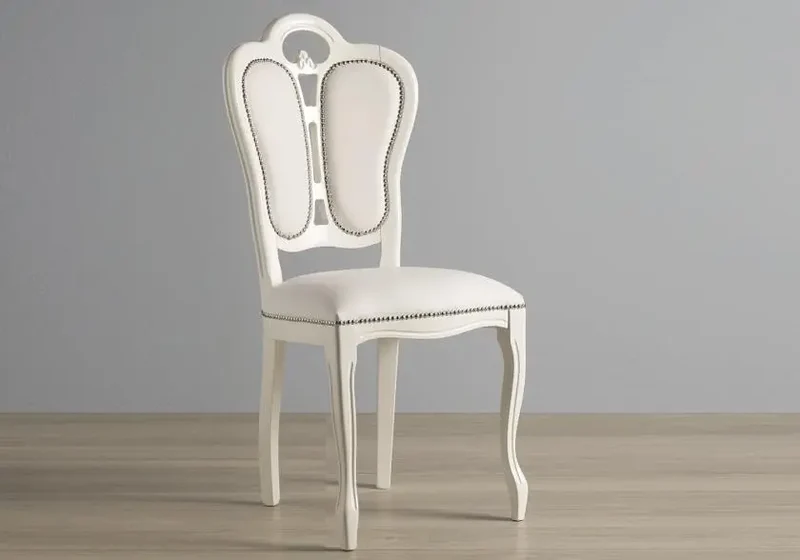 Chaises laqué blanc GRETA (Lot de 2)