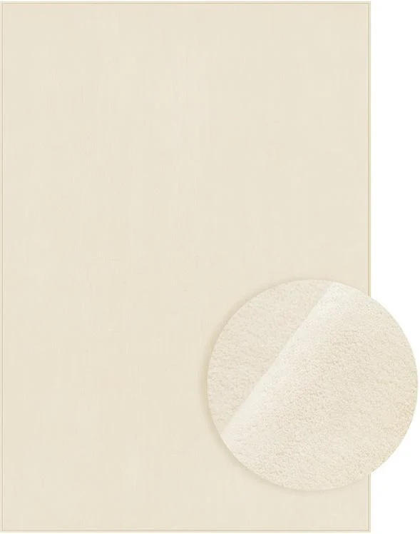 Tapis décoratif antidérapant salon chambre 230 x 160 cm style moderne ambiance cosy en polyester beige cappuccino 12_0011599