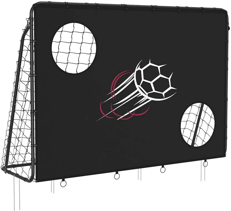 Cage de football pour enfant jardin montage rapide 215 x 76 x 150 cm en tube traité noir 12_0009660