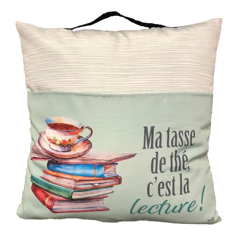 Coussin Ma Tasse De Thé C'est La Lecture