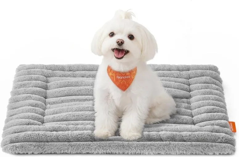 Couverture pour animaux 60 x 45 cm lavable en machine design cosy salon en tissu peluche gris 12_0012142