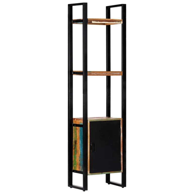 Étagère armoire meuble design bibliothèque 171 cm bois de récupération solide 2702076/2