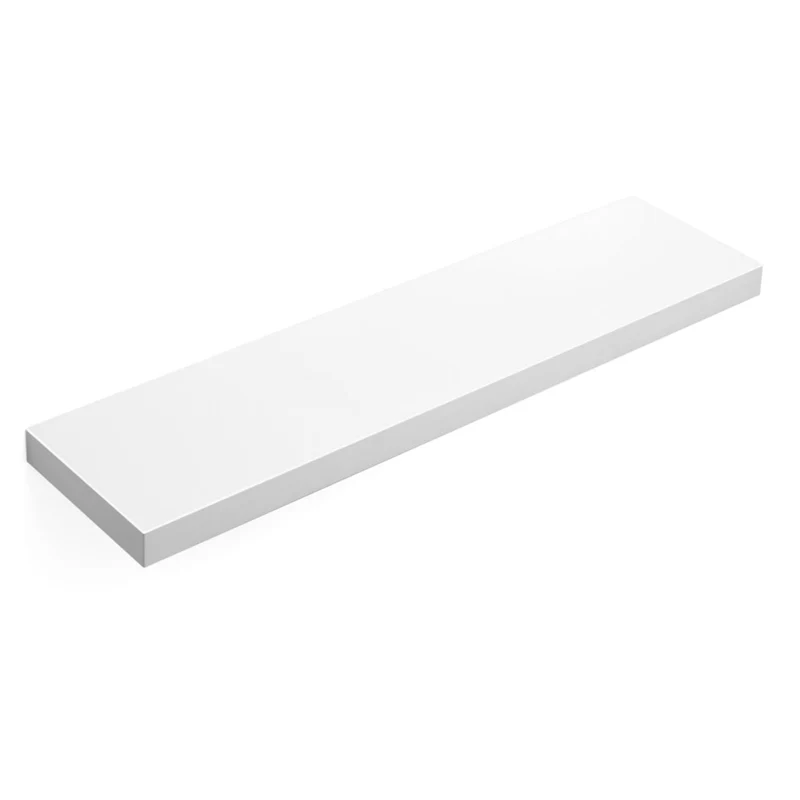 Étagère murale tablette murale étagère flottante étagère de rangement 80 x 20 x 3,8 cm MDF blanc 12_0003282