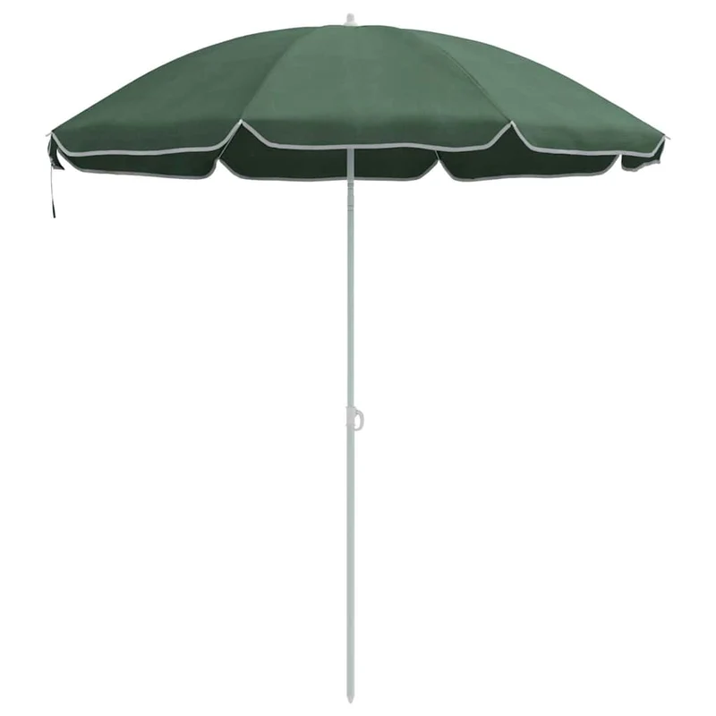 Parasol rond réglable extérieur chic jardin 161 x 161 x 193 cm en polyester vert 02_0056699