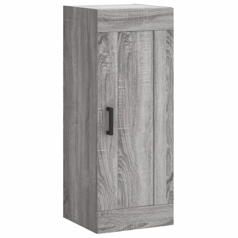 Armoire murale élégante espace de rangement 34,5 x 34 x 90 cm en bois d'ingénierie sonoma gris 02_0048951
