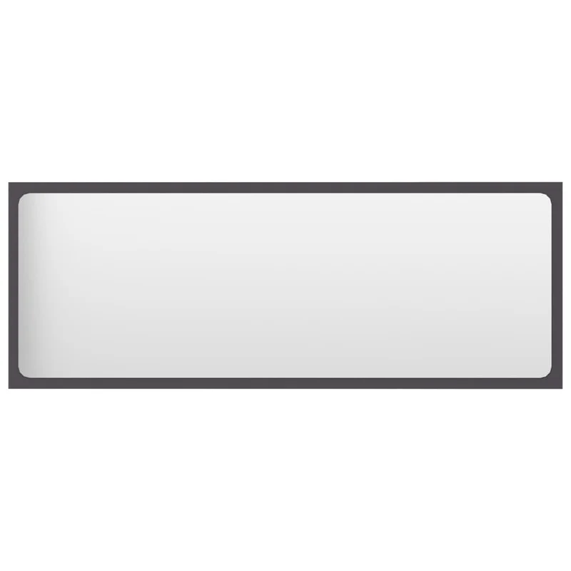 Miroir de salle de bain gris 100x1,5x37 cm aggloméré 02_0006928