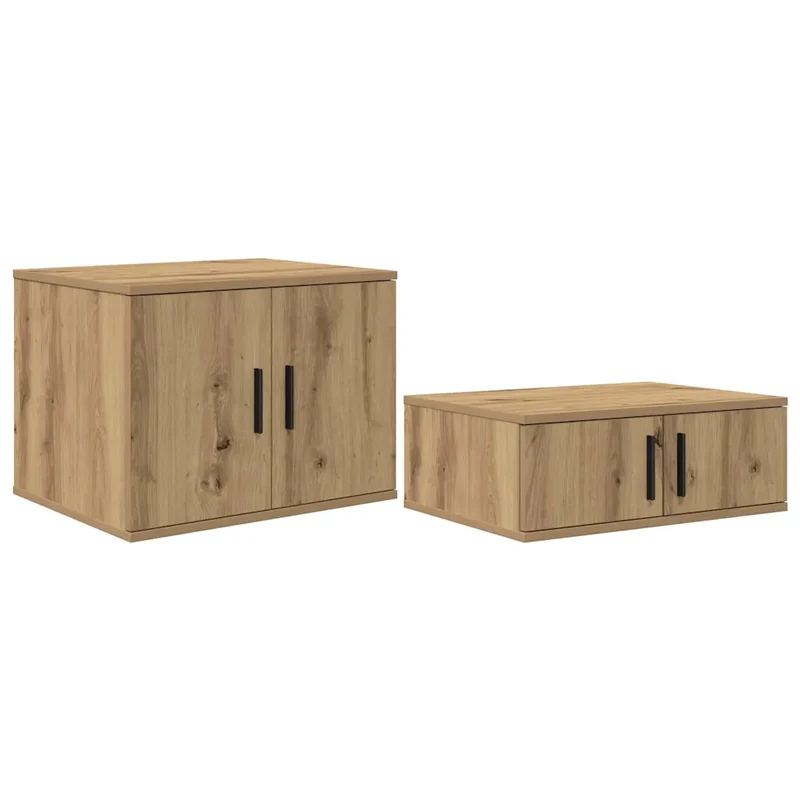 Armoire de rangement moderne 127 x 41 x 40 cm pratique minimaliste salon salle à manger en bois d'ingénierie chêne artisanal 02_0052109