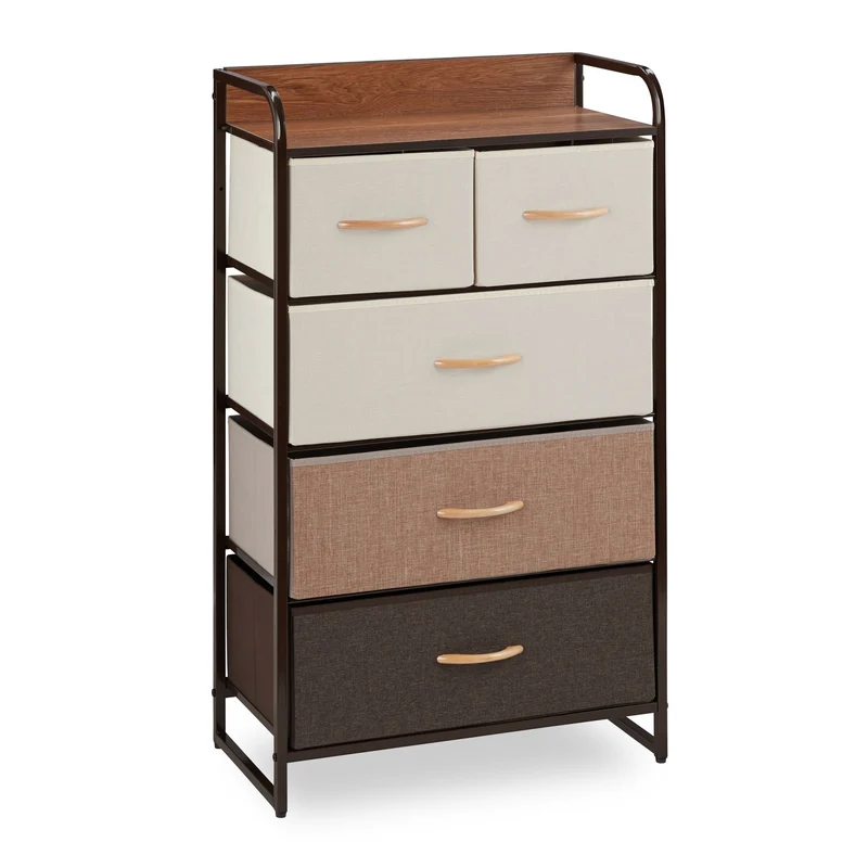 Armoire avec tiroirs design épuré rangement pratique chambre 79 x 58 x 31,5 cm en bois blanc 13_0007714