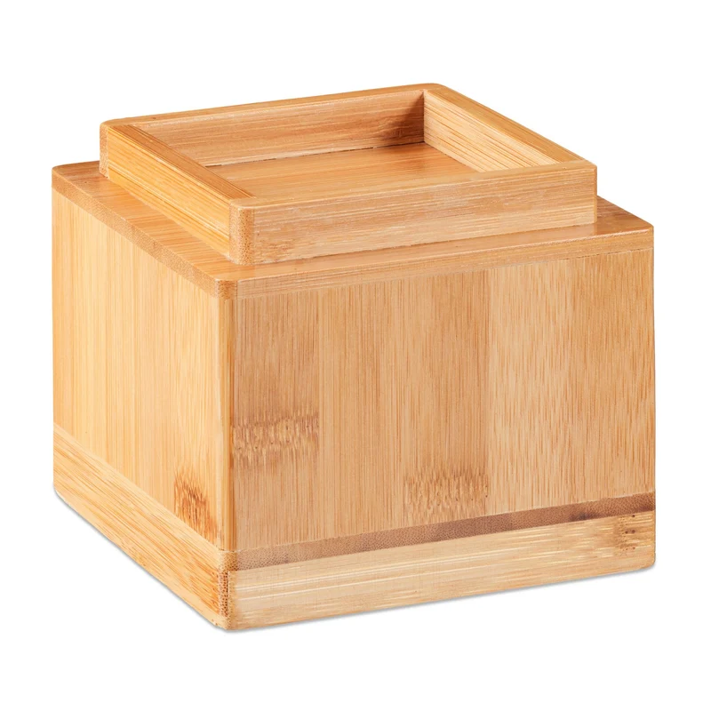 Lot de 4 rehausseurs de meuble ajustables pour chaises tables rangement 10 x 11,5 x 11,5 cm en bambou naturel 13_0007782