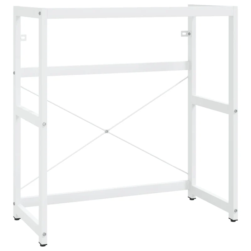 Cadre de lavabo de salle de bain 79 x 38 x 83 cm fer blanc 02_0006754