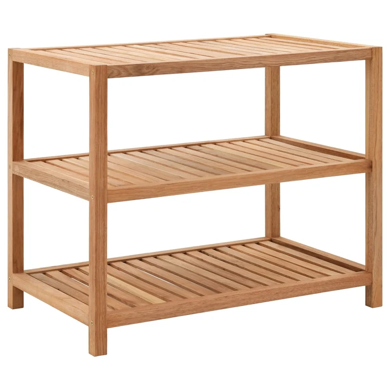 Étagère de salle de bain bois de noyer massif 65 x 40 x 55 cm 02_0000682