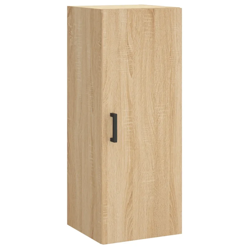 Armoire murale design pratique rangement espace optimisé 34,5 x 34 x 90 cm en bois d'ingénierie chêne sonoma 02_0048661
