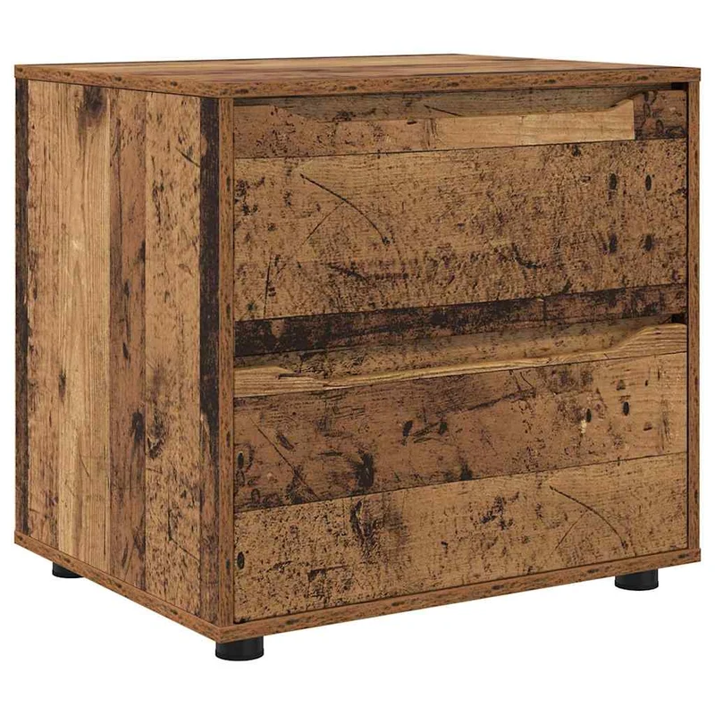 Armoire de rangement rectangulaire pratique minimaliste chambre salon 60 x 48 x 57 cm en bois ancien 02_0054609