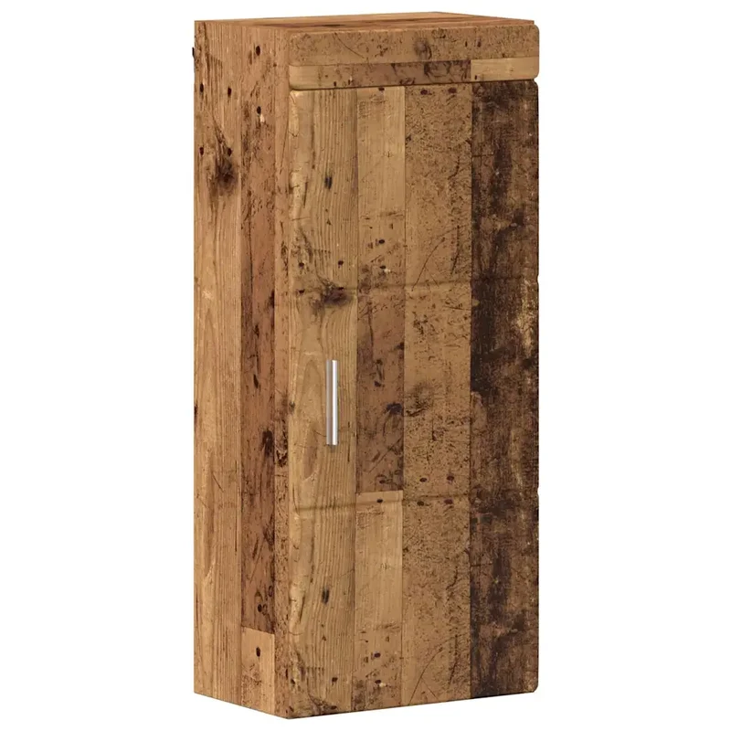Armoire murale de salle de bain moderne avec étagère 37 x 24,5 x 86 cm espace de rangement durable en bois d'ingénierie bois ancien 02_0052654