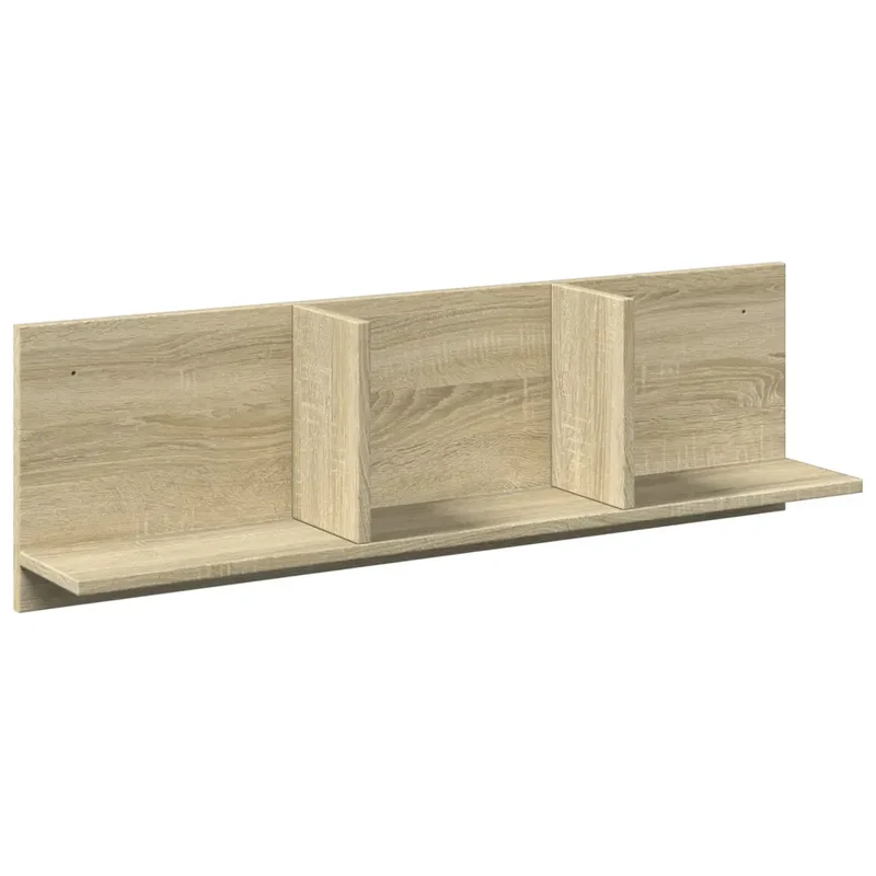 Armoire murale flottante 100 x 16,5 x 30 cm gain de place moderne déco intérieure en bois d'ingénierie chêne sonoma 02_0050588