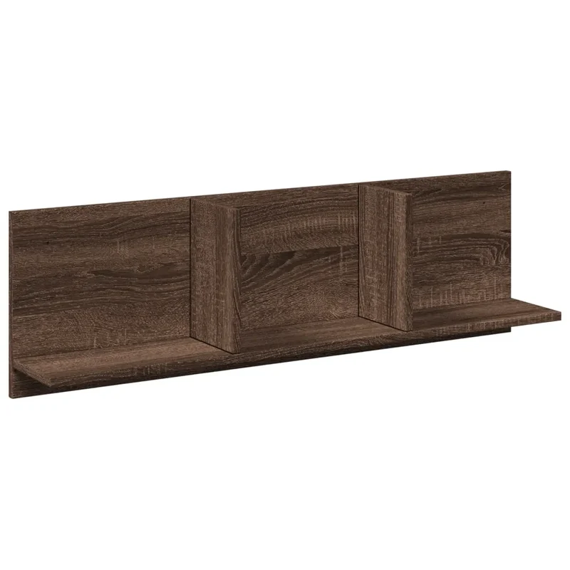 Armoire murale flottante rangement pratique 100 x 16,5 x 30 cm en bois d'ingénierie marron 02_0050592