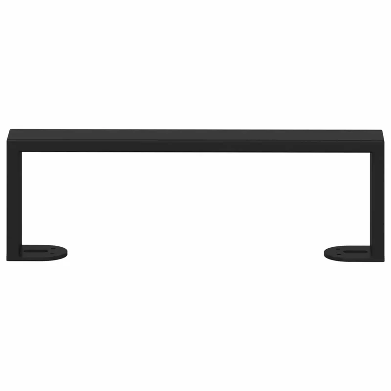 Lot de 12 pieds de meuble en U design moderne 311 x 40,5 x 100 mm solide et durable en fer noir 02_0051998