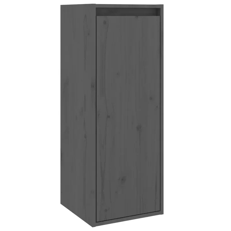 Armoire murale multifonctionnelle moderne 30 x 30 x 80 cm en bois de pin massif gris 02_0048098