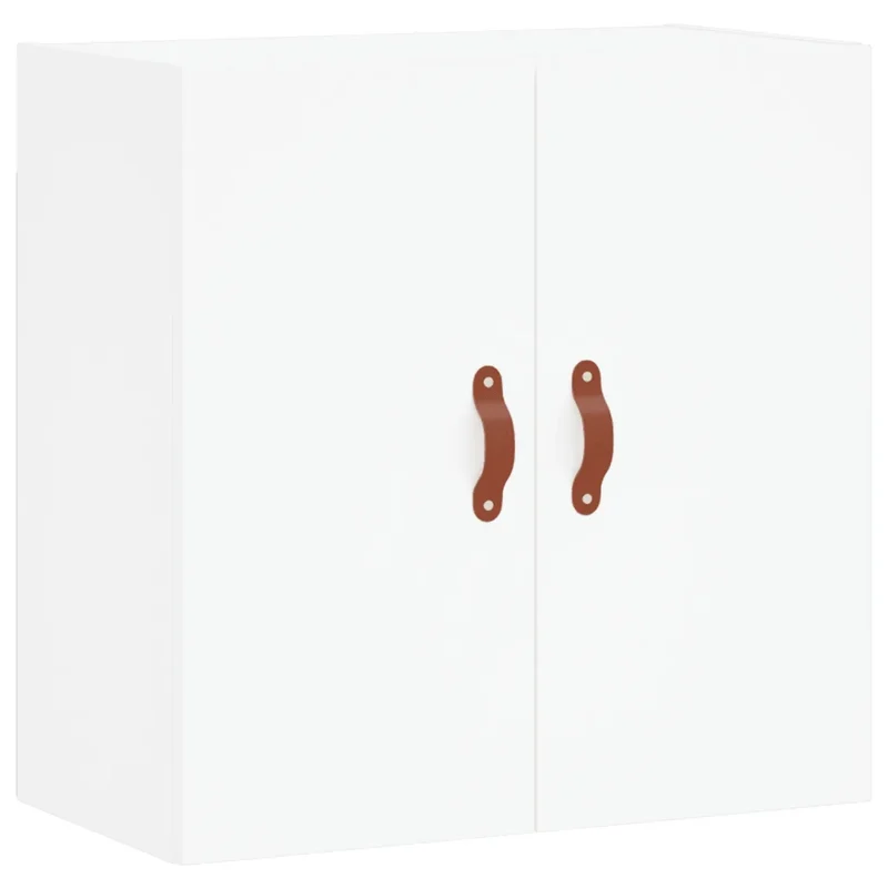 Armoire murale blanche design moderne espace de rangement 60 x 31 x 60 cm en bois d'ingénierie blanc 02_0048786