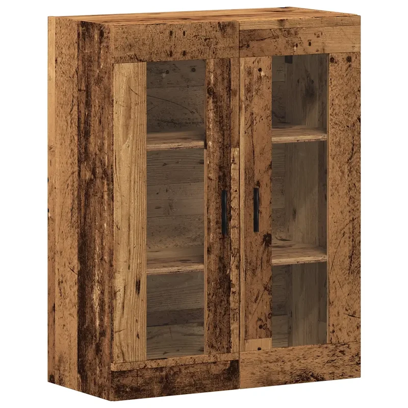 Armoire murale vintage design pratique rangement espace optimisé 69,5 x 34 x 90 cm en bois vieux 02_0051150