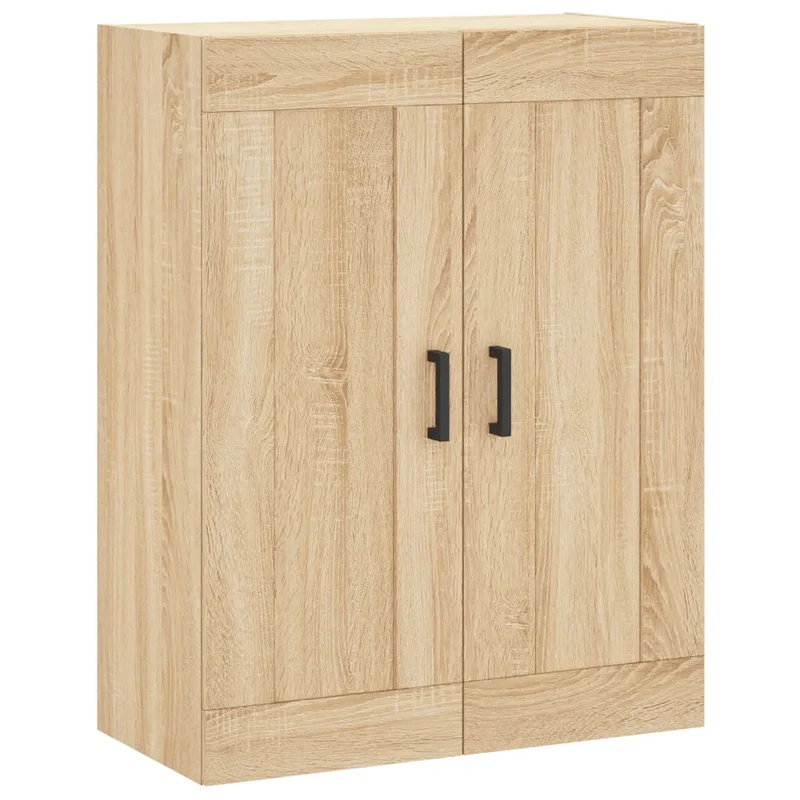 Armoire murale 69,5 x 34 x 90 cm grand espace rangement élégante design contemporain en bois d'ingénierie chêne sonoma 02_0048914
