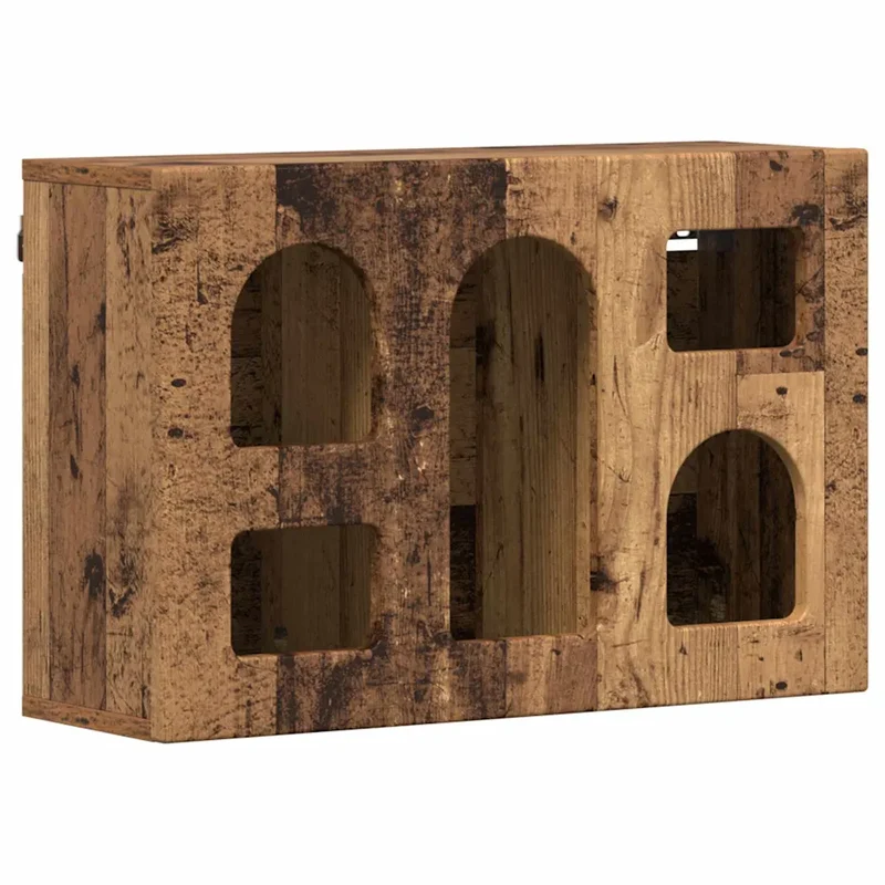 Armoire suspendue moderne espace de rangement 60 x 20 x 40 cm en bois d'ingénierie bois ancien 02_0054807