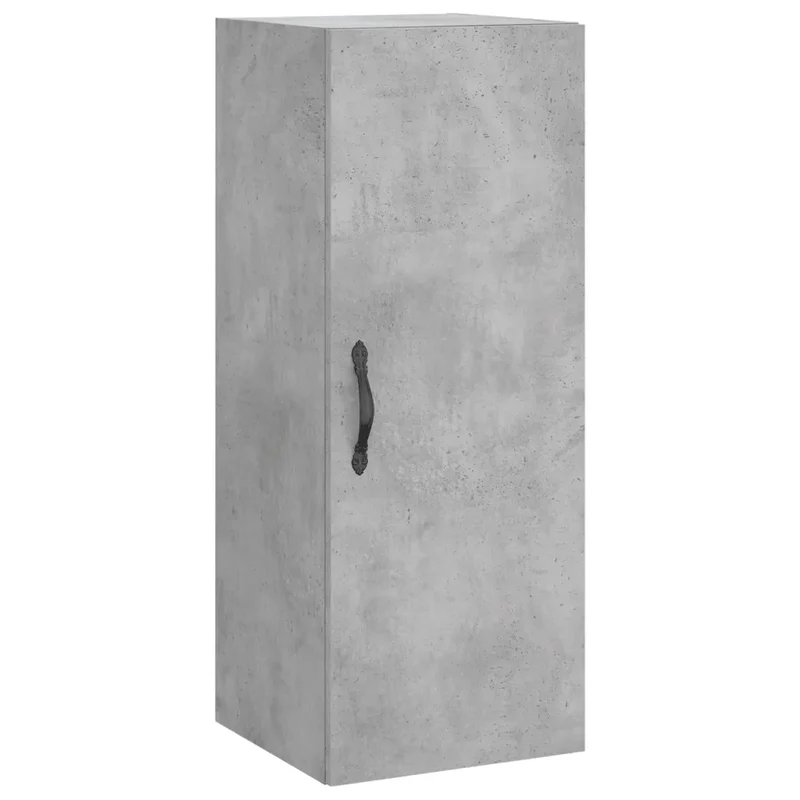 Armoire murale polyvalente 34,5 x 34 x 90 cm avec 3 compartiments moderne en bois béton 02_0049301