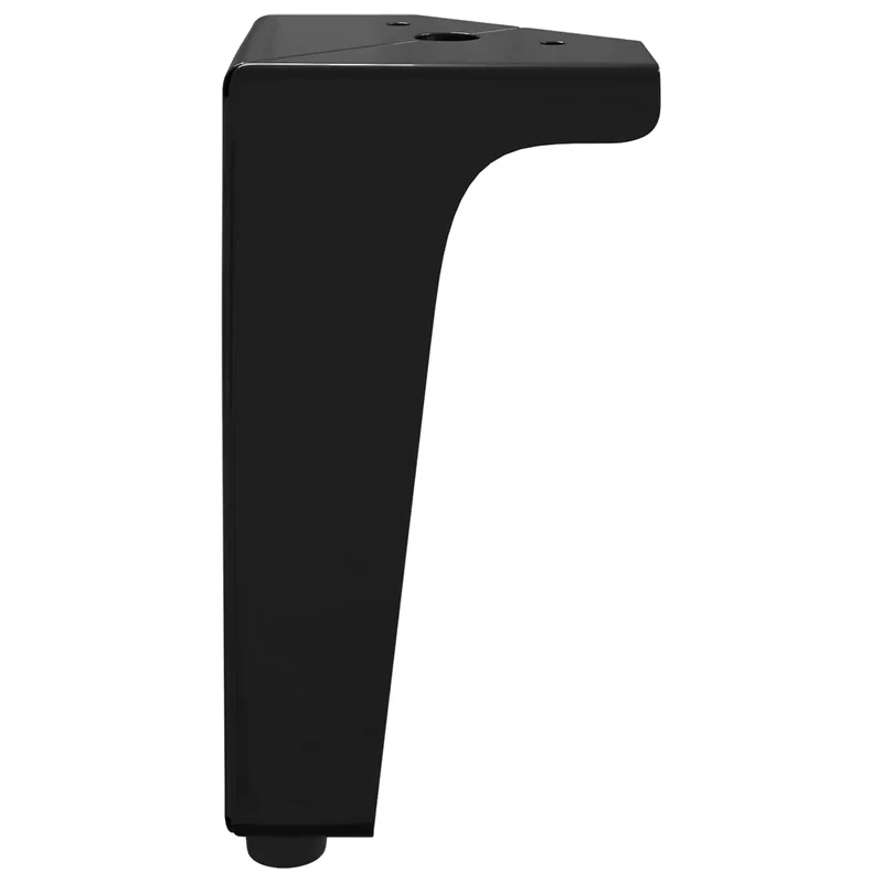 Lot de 12 pieds de meuble en fer durable 54,1 x 54,1 x 100 mm installation facile style moderne noir 02_0051974
