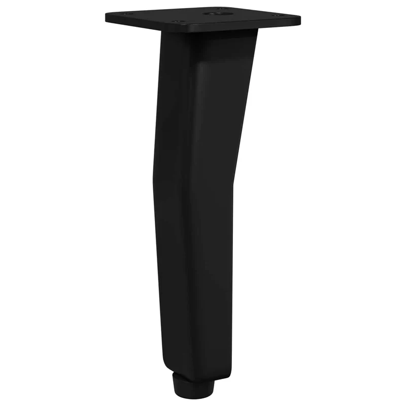 Lot de 12 pieds debout modernes 40 x 40 x 100 mm stables sans assemblage en fer noir 02_0051985