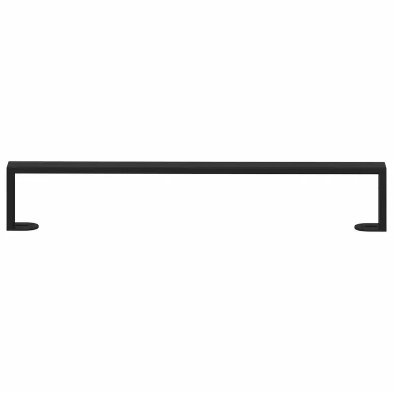 Lot de 12 pieds de meuble en U modernes 596 x 40 x 100 mm design contemporain usage intérieur en fer noir 02_0052010