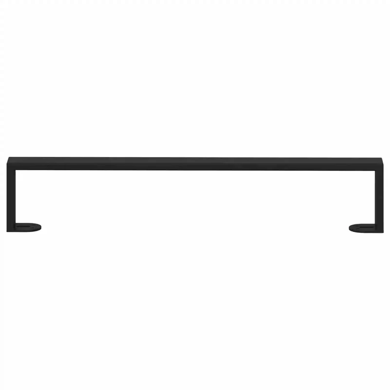 Lot de 12 pieds de meuble en U moderne 546 x 40 x 100 mm robuste finition mate en fer noir 02_0052008