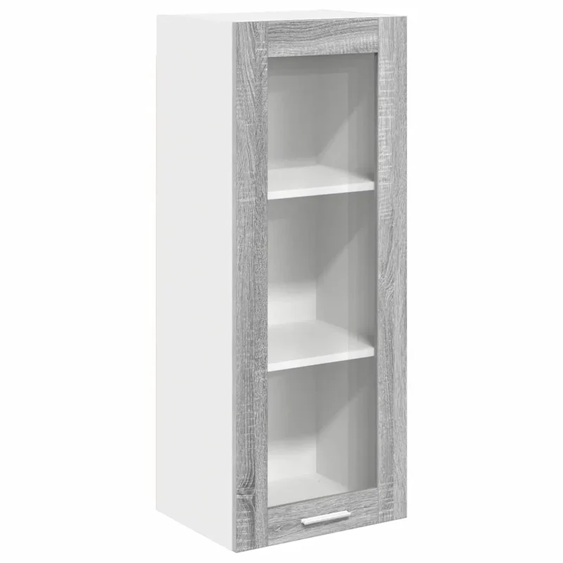 Armoire suspendue moderne rangement spacieux 40 x 31 x 100 cm en bois d'ingénierie gris sonoma 02_0053422