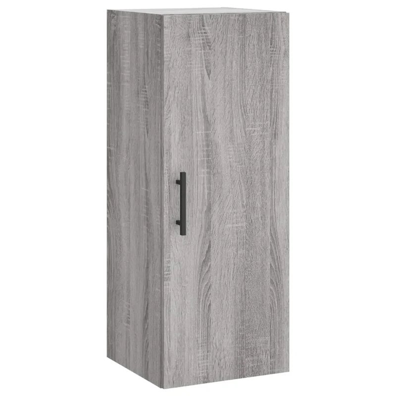 Armoire murale sonoma gris 34,5 x 34 x 90 cm design pratique rangement élégante en bois d'ingénierie gris 02_0048678
