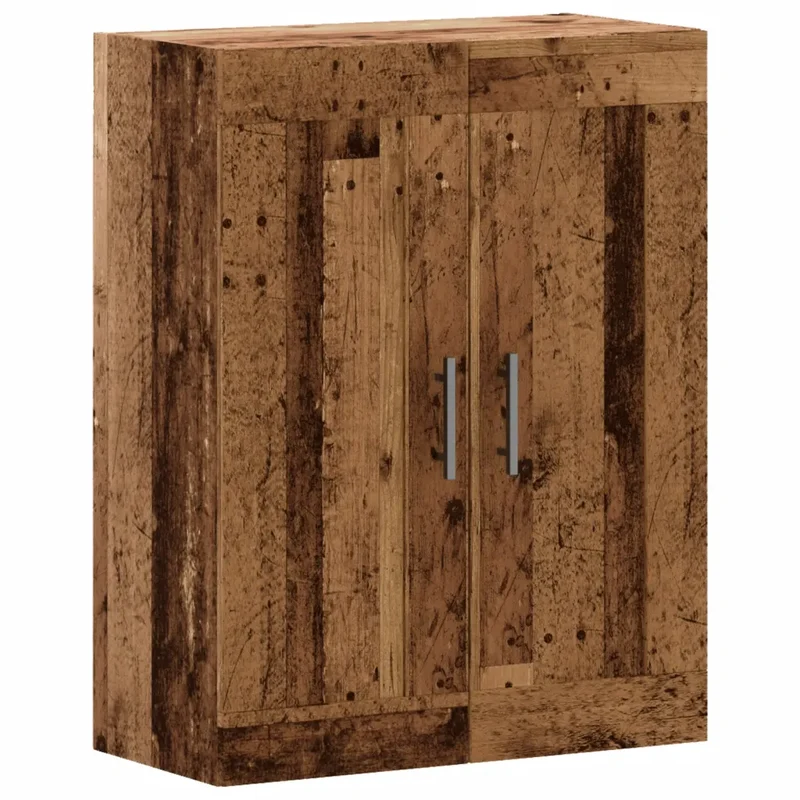 Armoire murale élégante en bois 69,5 x 34 x 90 cm gain de place design intemporel en bois vieux bois 02_0051144