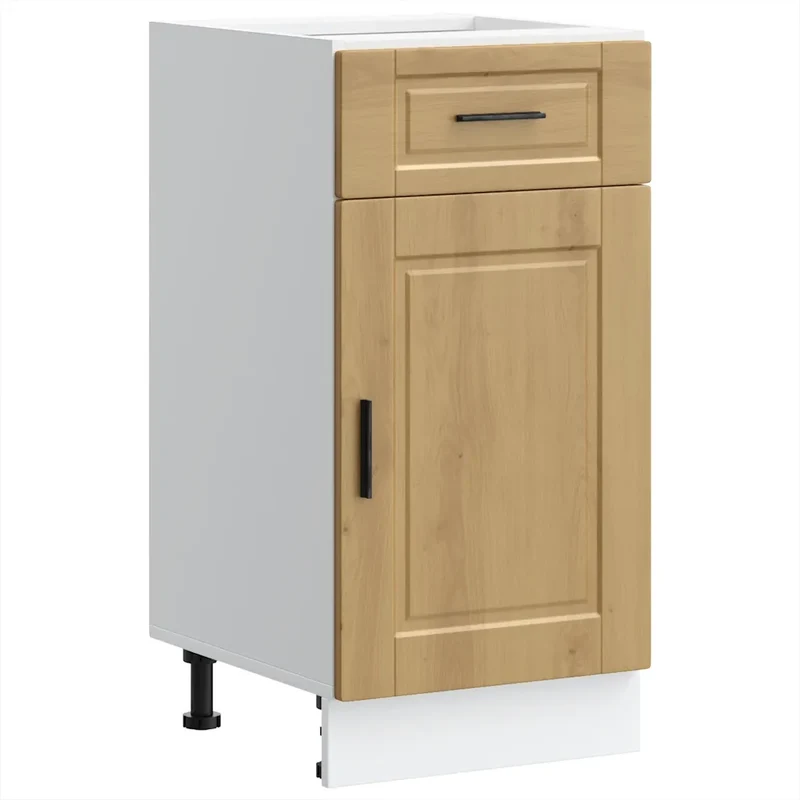 Armoires de cuisine chêne artisanal bois d'ingénierie 40 x 46 x 81,5 cm pratique avec pieds réglables style moderne 02_0050261