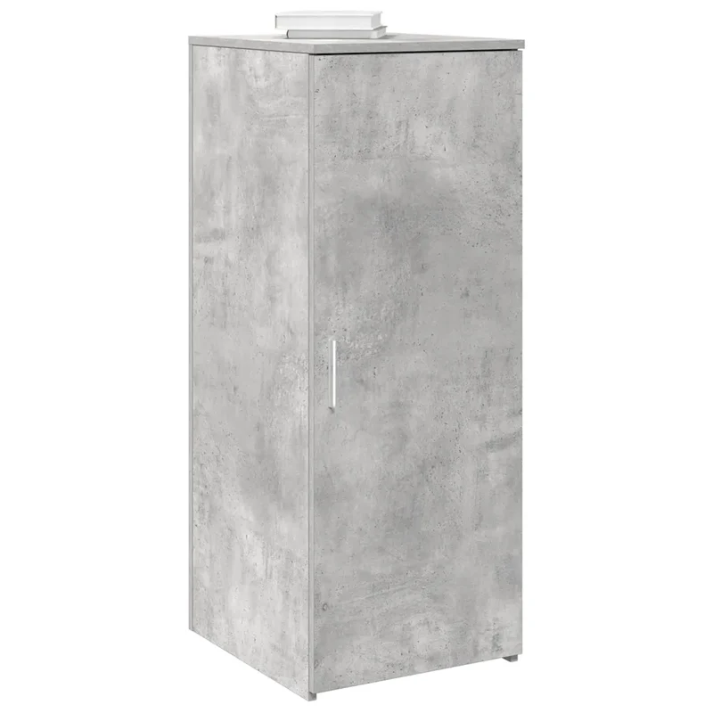 Armoire de rangement pratique bureau 40 x 45 x 103 cm style moderne en bois d'ingénierie gris béton 02_0051207