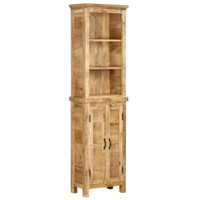 Étagère armoire meuble design bibliothèque 180 cm bois massif de manguier 2702065/2
