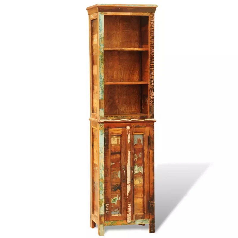 Étagère armoire meuble design bibliothèque en bois recyclé style vintage 2702009/2