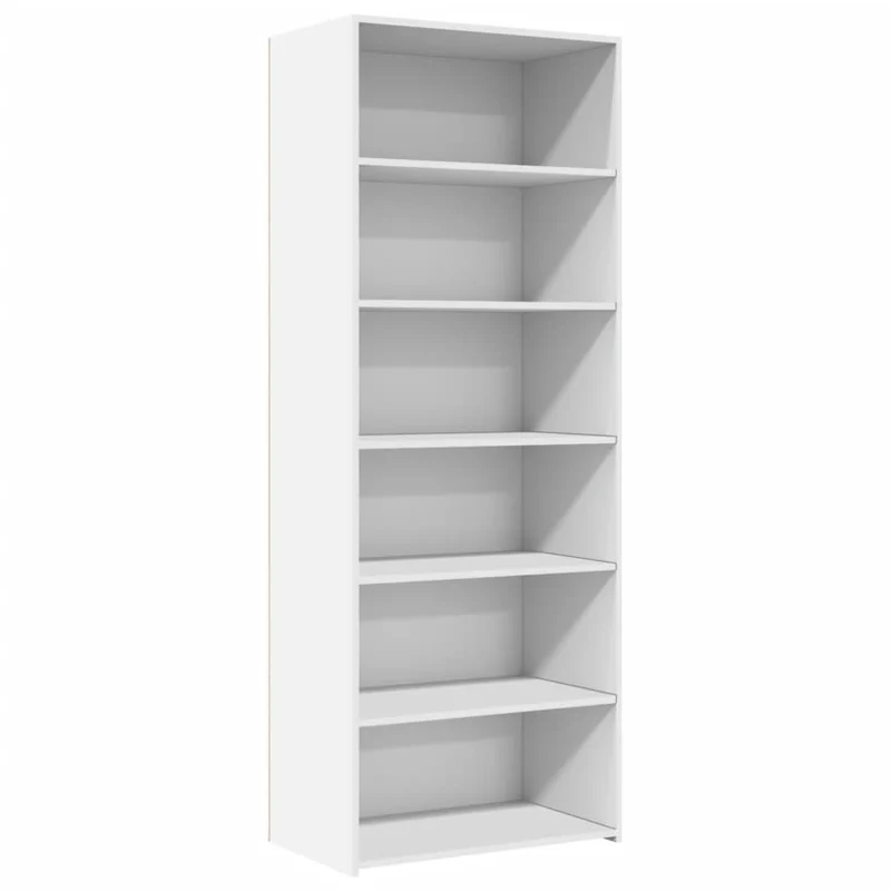 Buffet bahut commode armoire meuble de rangement organisateur cuisine salle de séjour salon haut 70 x 41 x 185 cm bois d'ingénierie blanc 02_0032764
