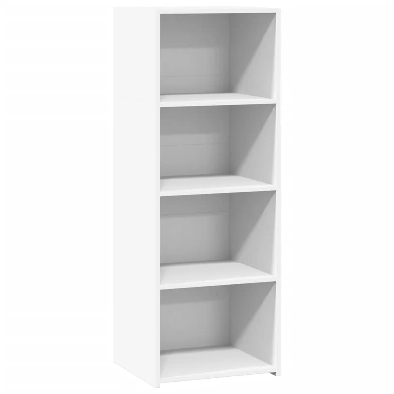 Buffet bahut commode armoire meuble de rangement organisateur cuisine salle de séjour salon haut 45 x 41 x 124 cm bois d'ingénierie blanc 02_0032453