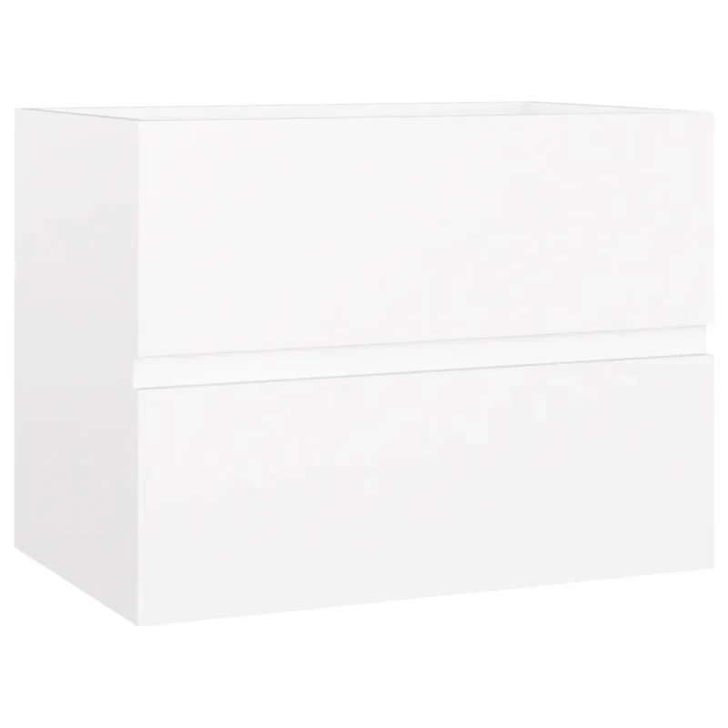 Armoire d'évier élégante avec tiroir rangement salle de bain 60 x 38,5 x 45 cm en bois blanc 02_0047816