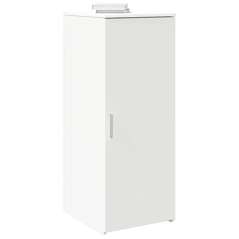 Armoire de rangement design moderne bureau 40 x 45 x 103 cm solution polyvalente en bois blanc 02_0051205