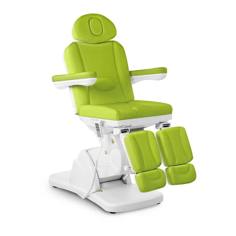 Fauteuil de pédicure professionnel électrique synthétique acier inoxydable vert 14_0001646