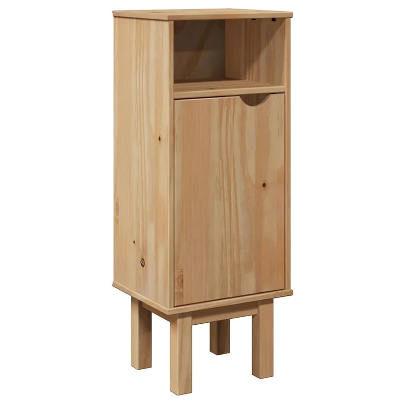 Armoire murale de salle de bain OTTA gain de place bois massif 35 x 30 x 55 cm en pin miel 02_0057608