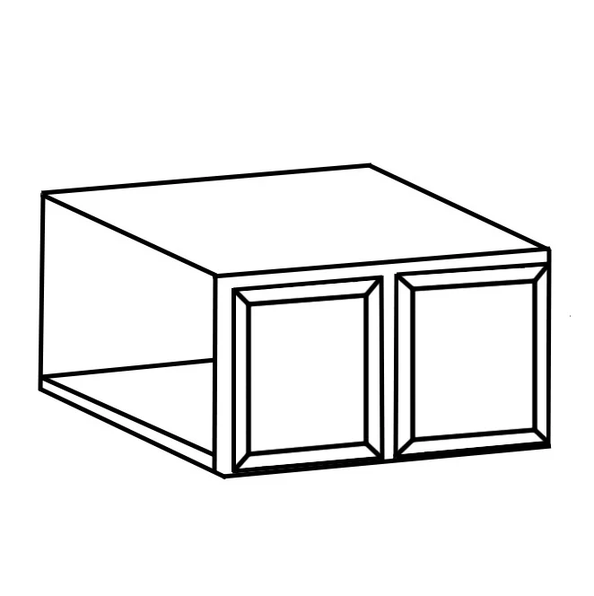 W3315(GRS) Grey Shaker Solid Wood Wall Kitchen Cabinet