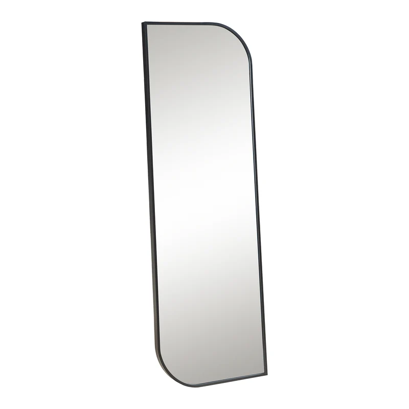 Miroir décoration moderne design mural 120 x 40 cm noir 03_0010189