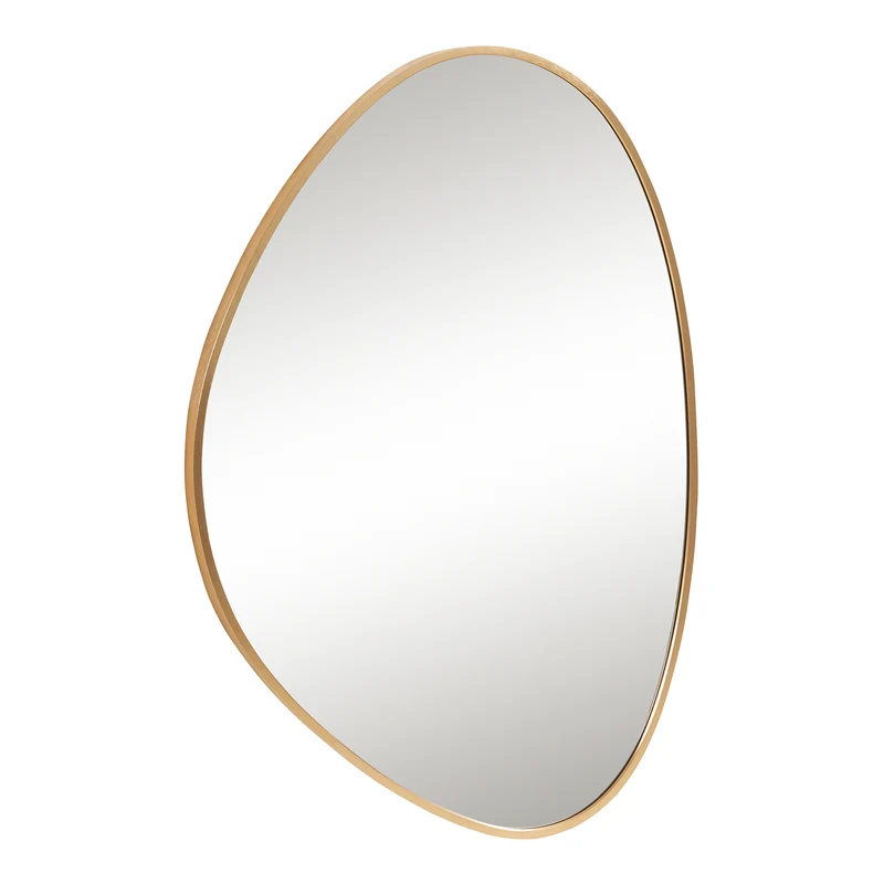 Miroir décoration moderne design mural 75 x 53 cm doré 03_0010181