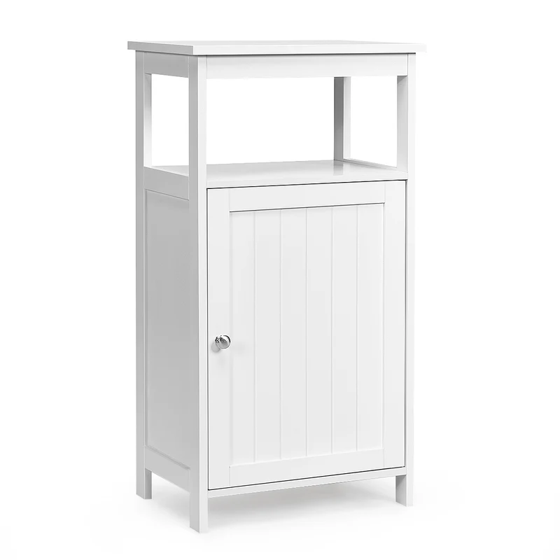 Armoire de rangement 40 x 30 x 70 cm avec étagère réglable design moderne pour salle de bain salon en MDF blanc 20_0012749