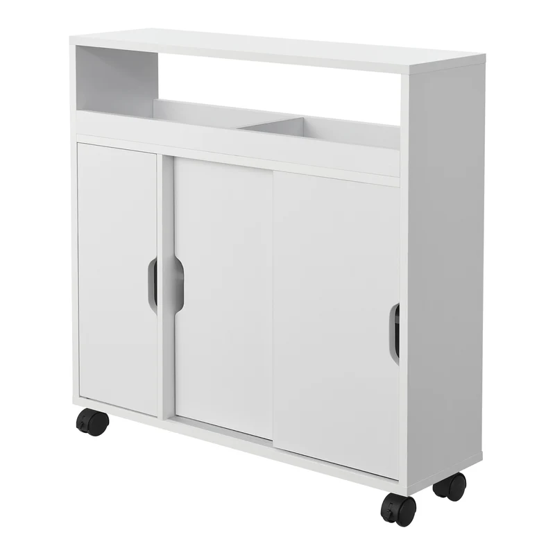 Meuble de salle de bain à portes coulissantes blanc 03_0007667