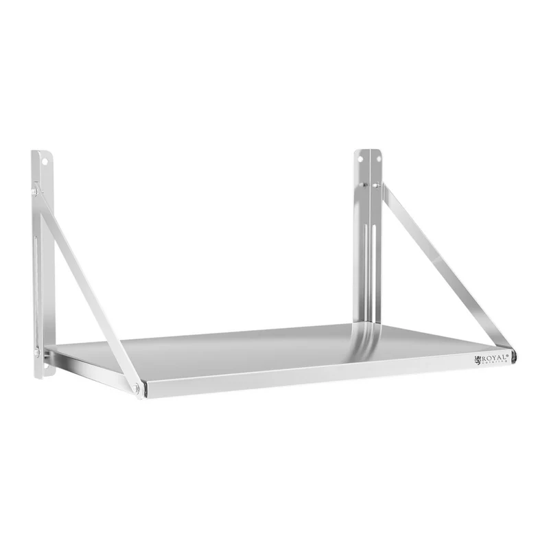 Étagère murale professionnel pliable acier inoxydable 80 x 45 cm 40 kg 14_0001579